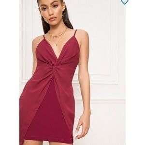 NWT Revolve About Us Twist Front Mini Dress
